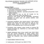 PELATIHAN ADVANCED TRAUMA LIFE SUPPORT (ATLS) PERIODE 25 – 27 NOVEMBER 2016 RSUD Prof. Dr. Margono Soekarjo Purwokerto