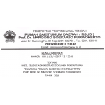 Pengumuman Hasil Seleksi Administrasi Pengadaan Pegawai BLUD NON-PNS Tidak Tetap RSUD Prof. Dr. Margono Soekarjo Purwokerto Tahun 2018