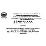 Pengumuman Pengadaan Pegawai BLUD NON-PNS Tidak Tetap RSUD Prof. Dr. Margono Soekarjo Purwokerto Tahun 2016