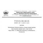 Pengumuman Pengadaan Pegawai BLUD NON-PNS Tidak Tetap RSUD Prof. Dr. Margono Soekarjo Purwokerto Tahun 2015